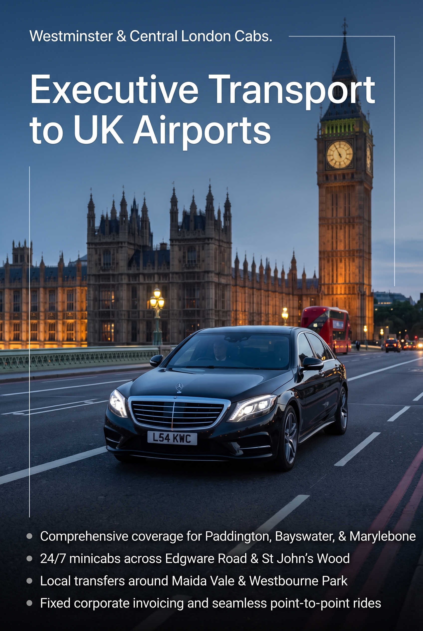 Chepstow Cars executive vehicle for Kensington journeys